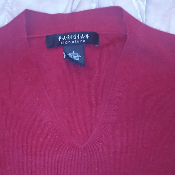 *5/10 L red Parisian l/s sweater - Picture 3 of 3
